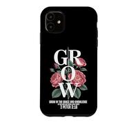 Custodia per iPhone 11 Crescere in grazia Conoscenza Gesù Cristo 2 Pietro 3:18