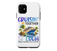 Custodia per iPhone 11 Crociera Insieme St Lucia Nave Dolphin Vacanza