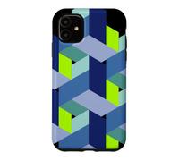 Custodia per iPhone 11 cubo matematica 3D magia nerd illusione