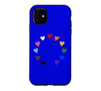 Custodia per iPhone 11 Cuori in stile europeo - Cerchio dell'orgoglio del progresso