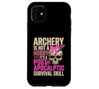 Custodia per iPhone 11 Cute Archery Girl Not A Hobby It's Post Apocalyptic Skill