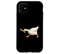 Custodia per iPhone 11 Cute but Dangerous Duck with Knife Funny Silly Duck Meme