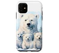 Custodia per iPhone 11 Cute Christmas Polar Bear