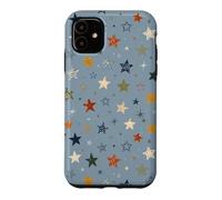 Custodia per iPhone 11 Cute Star Pattern Celestial Aesthetic Cosmic Art