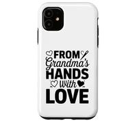 Custodia per iPhone 11 Da Grandmas Hands With Love, lavoro a maglia all'uncinetto