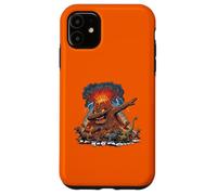 Custodia per iPhone 11 Dabbing Volcano Geography Volcanologist Scary Dinosaur