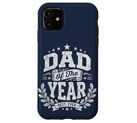 Custodia per iPhone 11 Dad of the Year Vintage Distressed Father's Day