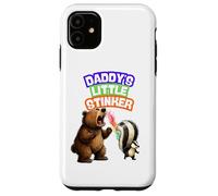 Custodia per iPhone 11 Daddys Little Stinker Bear Skunk Puzza campeggio nei boschi