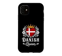 Custodia per iPhone 11 Danish Queen Denmark Flag Proud Danish Woman