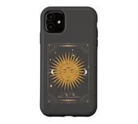 Custodia per iPhone 11 Dark Academia Estetica Tarocchi Estetici Sole e Luna Nuvole