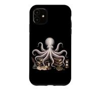 Custodia per iPhone 11 Dark Academia Octopus Libri