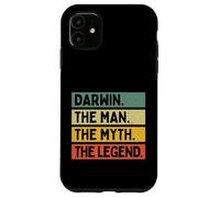 Custodia per iPhone 11 Darwin The Man The Myth The Legend Citazione personalizzata divertente
