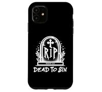 Custodia per iPhone 11 Dead to Sin - Romans 6:11 Christian Faith Graffiti