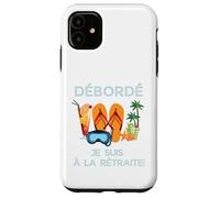 Custodia per iPhone 11 Débordé Je Suis à La Retraite Design Vacances Tropicales
