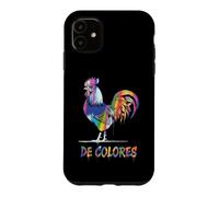 Custodia per iPhone 11 DeColores Cursillo Rainbow Rooster Cattolico