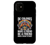Custodia per iPhone 11 DeColores Cursillo Rainbow Rooster Cattolico