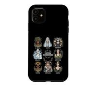 Custodia per iPhone 11 Dee della Luna Strega Pagana Divina Femminile Arte