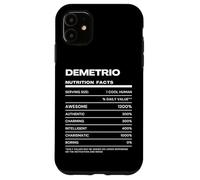 Custodia per iPhone 11 Demetrio Dichiarazione Nutrizionale Nome Divertente