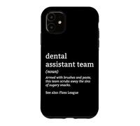 Custodia per iPhone 11 Dental Tech Floss League Definizione Dental Assistant Team