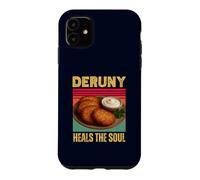 Custodia per iPhone 11 Deruny guarisce l'anima divertente frittella di patate ucraino cibo