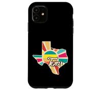 Custodia per iPhone 11 Design Colorato Retro del Texas per Amanti