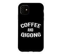 Custodia per iPhone 11 Design divertente per caffè e qigong per gli amanti del caffè e del Qi Gong