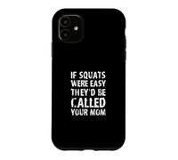 Custodia per iPhone 11 Design motivazionale per allenamento/citazione divertente da palestra