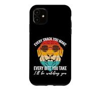 Custodia per iPhone 11 Design retrò con cane - ogni morso che prendi, io sarò guardando te.