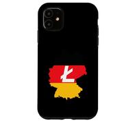 Custodia per iPhone 11 Deutschland Litecoin German Flag Cryptocurrency Litecoin LTC