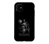 Custodia per iPhone 11 Diana Luna e la dea Cacciatrice Romana | Mito del guerriero
