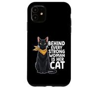 Custodia per iPhone 11 Dietro ogni donna forte ci sono le sue donne