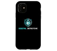 Custodia per iPhone 11 Digital Detective Cybersecurity IT Specialist Analista Tech