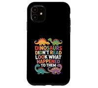 Custodia per iPhone 11 Dinosauri divertenti non hanno letto Guarda cosa è successo