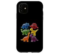 Custodia per iPhone 11 Dinosauri gommosi - caramelle dolci colorate