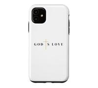 Custodia per iPhone 11 Dio è Amore Gesù croce