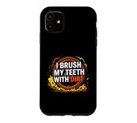 Custodia per iPhone 11 Dirt Bike Motocross I Brush My Teeth With Dirt