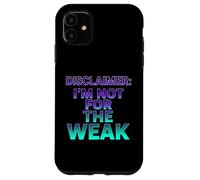 Custodia per iPhone 11 Disclaimer I'm Not For The Deak Retro Synthwave Design