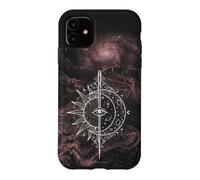 Custodia per iPhone 11 Disegno cosmico spirituale dell'equilibrio del sole celeste