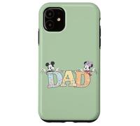 Custodia per iPhone 11 Disney Dad Mickey & Minnie Pastel Letters Family Disney Trip