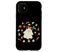 Custodia per iPhone 11 Disney Halloween Minnie Mouse Ears Cute Ghost Candy Treats
