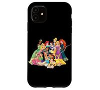 Custodia per iPhone 11 Disney Princess Group Foto Nero