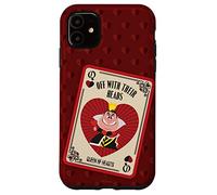 Custodia per iPhone 11 Disney Villains - La regina di cuori con le loro teste, colore: Rosso