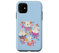 Custodia per iPhone 11 Disney Winnie the Pooh Spring Easter Friendly Flower Faces