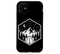 Custodia per iPhone 11 Distintivo di montagna Notte Sentieri Escursionismo