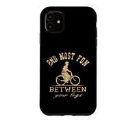 Custodia per iPhone 11 Divertente 2 ° più divertente tra le gambe bicicletta vintage