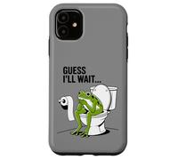 Custodia per iPhone 11 Divertente bagno rana immagino che aspetterò umorismo
