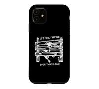 Custodia per iPhone 11 divertente capra va bene sto bene va tutto bene