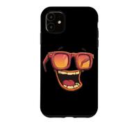 Custodia per iPhone 11 Divertente costume emblema occhiali con una grande risata