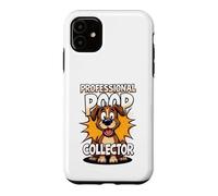 Custodia per iPhone 11 Divertente dog walker professionale, collezionista di cacca, mamma e papà