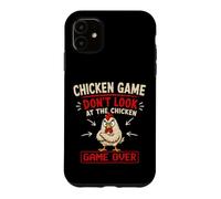 Custodia per iPhone 11 Divertente gioco di pollo non guardare lo scherzo dei bambini di pollo